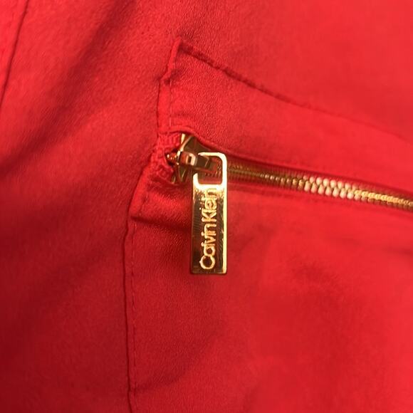 Calvin Klein Women’s Blouse Salmon color Long Tab Sleeve Size XL - Picture 4 of 6